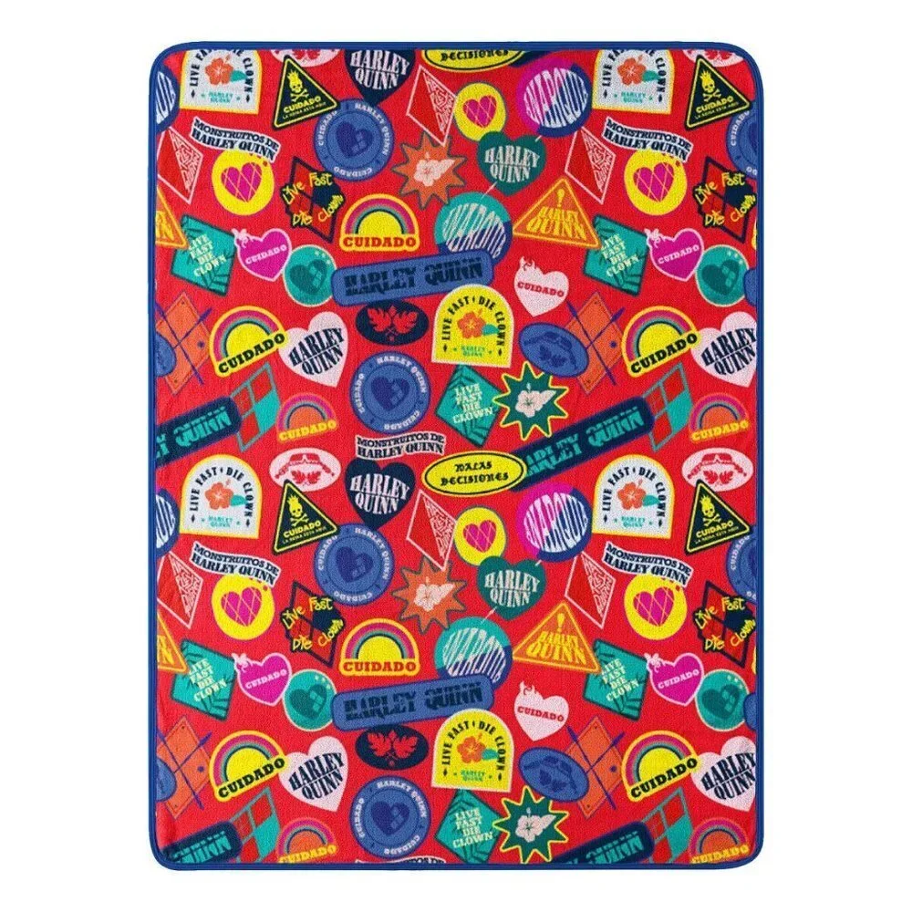 DC Comics Harley Quinn The Suicide Squad Super Plush Throw Blanket 46in x 60in